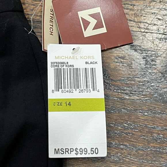 Michael Kors Classic Black Women's Dress Flare Pants, NWT - Picture 4 of 6